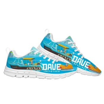 Аниме Мультяшная играта DAVE THE DIVER Спортни обувки с високо качество, Мъжки и Женски юношеските Детски маратонки, ушити по поръчка За двойки