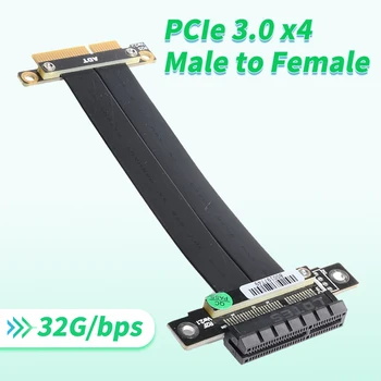 Удължител на PCIe 3.0 x4 мъж към жена R22SF дънна Платка с PCI Express Gen3 Графичен SSD устройство RAID Продължавам Convertor Странично Карта