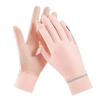 Модни летни тънки ръкавици със защита от ултравиолетови лъчи, Ледени копринени ръкавици, Ръкавици, Слънчеви ръкавици