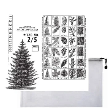 Набор от лепило печати Winter Woodland - окото чанта за съхранение, здрав, качествена, лесна за използване