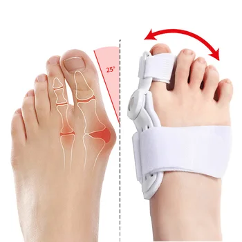 Коректор на палеца на крака, разделител за пръсти при вальгусной деформация - комплект за грижа за краката (1/2 бр)