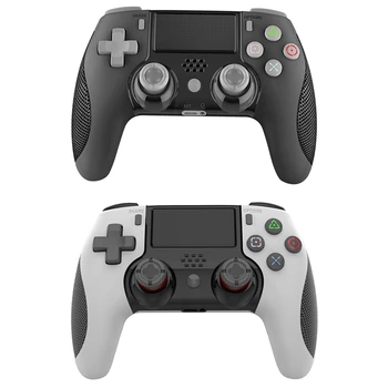 За игрален контролер PS4 Bluetooth, поддържа серия конзоли PS4, има двойна вибрация на двигателя и шестиосевое наблюдение