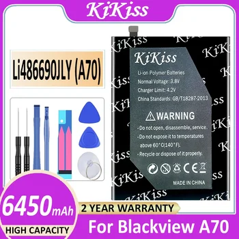  Батерия KiKiss капацитет 6450 ма Li486690JLY (A70) за Blackview A70 A 70 Bateria
