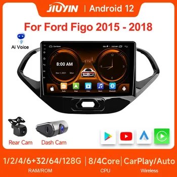 JIUYIN 9-Инчов 2 Din Android Auto Carplay Екран за Автомобилни Стерео Централната Мултимедиен Плеър 4G GPS Радио За Ford Figo 2015-2018