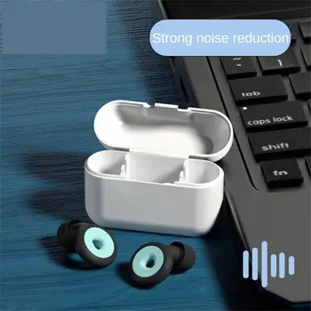 1 чифт силиконови затычек за уши, професионален водоустойчив gag за уши за гмуркане с изискана кутия, комплект затычек за уши с шумопотискане за сън