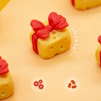 Цельнокроеное рокля Cheese Keycap 3D Personality клавишите ESC, за да се Превключватели Cherry MX Клавиатура САМ Key Жълт