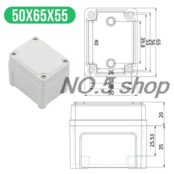 1 бр. външна и вътрешна водоустойчива кутия за да се свържете с бутоните размер 50x65x55 мм