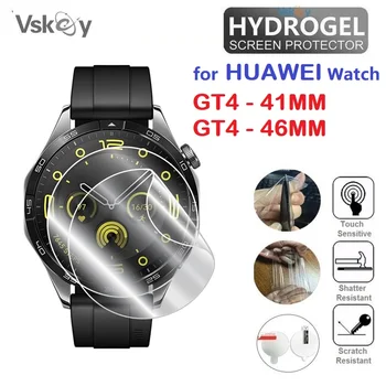 10ШТ TPU Гидрогелевая мека защитно фолио за екрана Huawei Watch GT4 41 мм и 46 мм, кръгли умен часовник HD Прозрачен защитен филм
