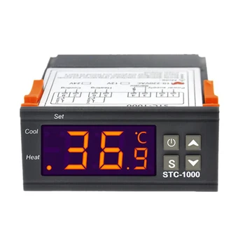 Регулатор на температура от 110-220 v ac 50/60 Hz, 12 vdc, 24 vdc, цифров LCD дисплей, термостат, регулатори на температура