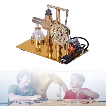 Метален двигател на Стърлинг и учебни помагала по физическо научно образование кърмата играчка