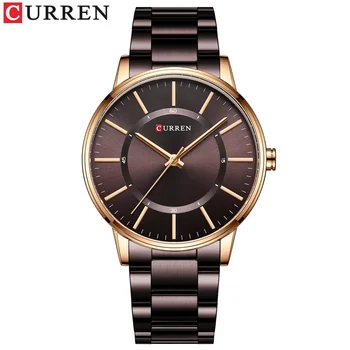 Мъжки часовник Curren 8385, водоустойчив кварцов часовник с метална каишка, бизнес и ежедневни часовници
