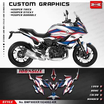 KUNGFU GRAPHICS Custom Motorcycle Sticker Decal Комплект за BMW F900XR 2019 2020 2021 2022 2023 2024, BMF900XR1924002-KR
