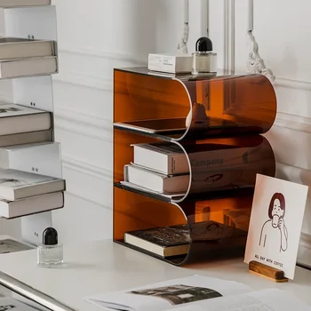 Скандинавски Мебели Акрил масичка за кафе Креативна bookshelf За съхранение на Списания, Диван за хола Приставной маса, Аксесоари за дома