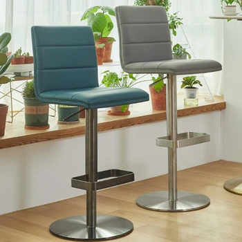 Високи столове може да се повиши и по-ниски, прости високи табуретки, битови касови столове, въртящи се бар столове