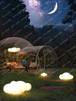 Открит Водоустойчив Градински Лампа Вила Озеленяване Лампа Оформление На Градината Светлина Креативна Зареждане Облачен Светлина