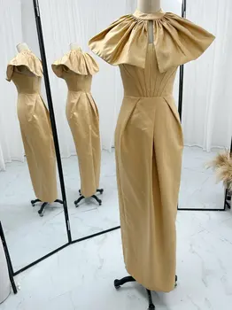 Цвят на шампанско и елегантен тънък шал ShawlMeat Slim Performance Dress Skirt M1690