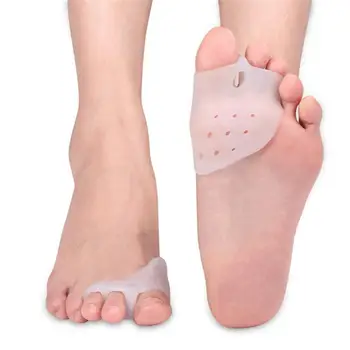 Разделител за пръстите на краката, Коректор на палеца на крака, 2 елемента Болкоуспокояващо чук с подложки за грижа за предната част на стъпалото