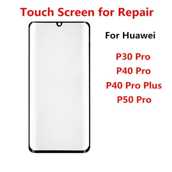 P50Pro Външен Екран За Huawei P50 P40 Pro Plus P30 Размерът на тъчпада LCD Дисплей Изходна със Стъклен Капак Ремонт на Обектив Подмяна на Части