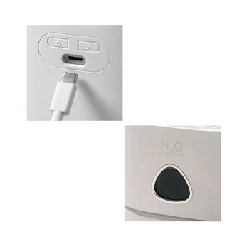 Преносим Мини-Дифузор USB Овлажнител на Въздуха Маслен лека нощ Пулверизатор студена Мъгла Подарък Бял