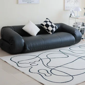 Диван за малък апартамент, италиански многофункционален диван за хол, с висок профил, Двоен разтегателен диван-легло с двойна употреба