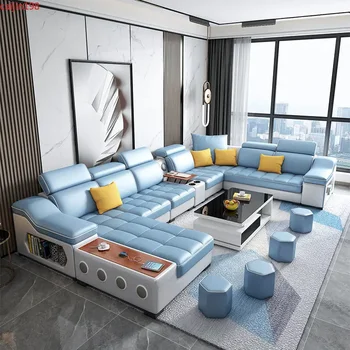 Индивидуален дизайн, технология Smart Sofa, комбинация от тъканта на дивана с Bluetooth, безжична зареждане, Аудио мебелите за дневна