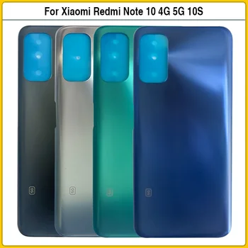 За Xiaomi Redmi Note 10 M2101K7AI 4G 5G Задния Капак на Отделението за батерията Стъклен Панел на Задната Врата За Redmi Note 10S Корпус За Ремонт на Лепило