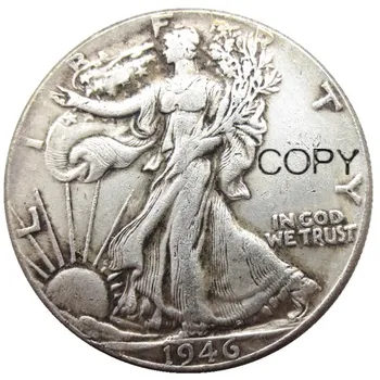 Копирни монети Walking Liberty стойност 1946 паунда в полдоллара, покрити със сребро