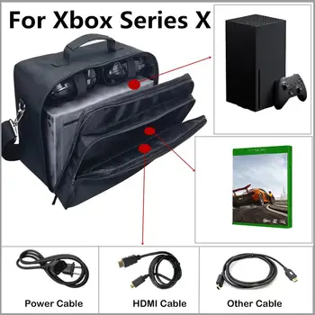 Чанта за носене, чанта през рамо, съвместима с игрова конзола Xbox серия X, аксесоари за геймпада, преносим чанта-тоут, директна доставка