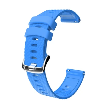 Силиконов каишка за часовник с изображение на диамант, гривна, подмяна силиконов каишка за Garmin HUAWEI Samsung 20 мм, тъмно син