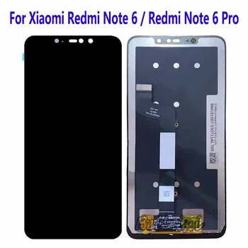За Xiaomi Redmi Note 6 Pro M1806E7TG M1806E7TH M1806E7TI LCD Сензорен дисплей и Цифров Преобразувател в събирането на