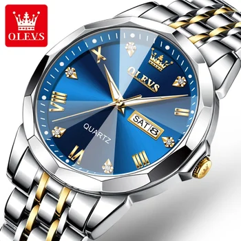 OLEVS 9931, луксозни часовници от водеща марка, мъжки модни спортни кварцови часовници, мъжки