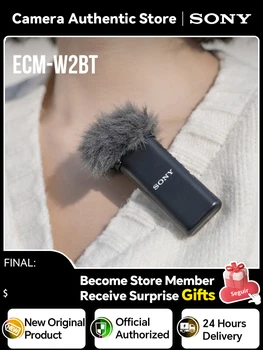 Оригинален микрофон Sony ECM-W2BT И Videoblog с микрофон За външна видео запис С активно Шумопотискане цифров фотоапарат