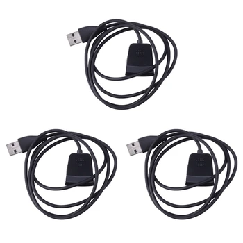 USB кабел За зареждане, докинг станция, Зарядно За Fitbit Alta HR, умни часовници с гривната за фитнес тракер (3 ft / 1 м, 3 опаковки)