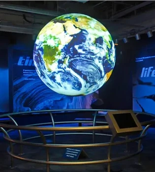 Креативна форма на 360 градуса, P2.5 мм, 1 м, Пълноцветен Топка Rgb, Гъвкав Сферична Кръгла Видео Led Сферична екран