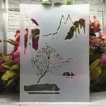 Формат А4 размерът е 29 см Китайска река Планински рибар Многостенни листове със собствените си ръце Оцветяване албум за изрезки Полагане на албум Декоративен модел