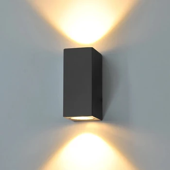 Led монтиран на стената лампа, Открит Водоустойчива IP65 Верандата Градина, с монтиран на стената лампа Прикроватное украса за спални в закрито Осветителни лампи Алуминий