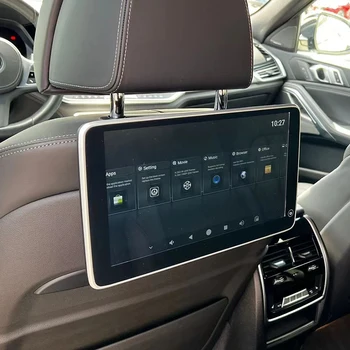 Bluetooth, Wifi, Android Видео Мултимедийна развлекателна система за задната седалка, за BMW серия 5 7 X5 X6, авто монитор за възглавници 11,6 инча