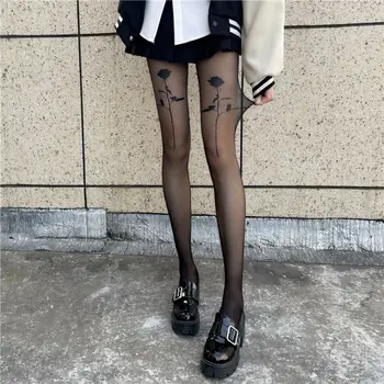 Японски ретро копринени чорапогащи за стил Лолита 