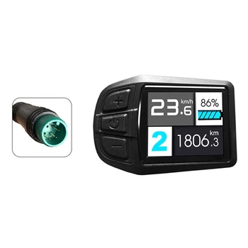 LCD TFT дисплей UKC3 Индикатор на скоростта на Зареждане на батерията На електрическото колело Комплект за ремонт на двигателя на 24 36 48 В