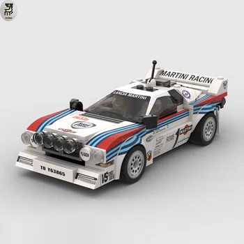 244ШТ Шампиони на Скоростта на MOC Lancia Рали 037 Martini Racing Победител на Рали Монте Карло 1983 Градивен елемент на направи си САМ Играчка, Подарък За Рожден Ден