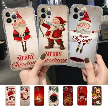 Сладък Коледен Калъф За мобилен Телефон С Участието на Лоса За iPhone 15 14 13 12 Mini 11 Pro XS Max X XR SE 6 7 8 Plus, Мек Силиконов Калъф