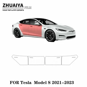 За отвора комплект Tesla Model S Защитно фолио PPF 8mil 2021 2022 2023 фолио за каросерията на автомобила