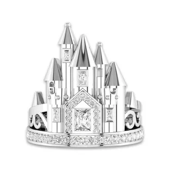 Търговия на едро с Новите модни бижута в стил замък, циркониевое пръстен за жени, луксозен подарък за рожден ден Namour Charm За всички сезони