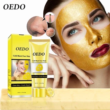 Златна маска за премахване на черни точки OEDO, пилинг за лечение на акне, свиване на порите, Хидратиращи маска за дълбоко почистване на лицето, на носа