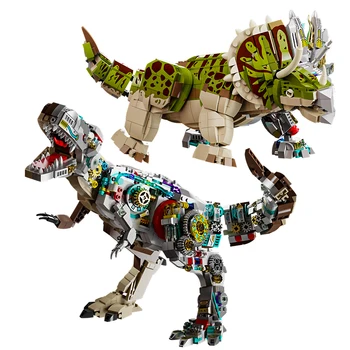 Опитен творчески полумеханический дизайнер на Тиранозавър Рекс Triceratops, образователни играчки 