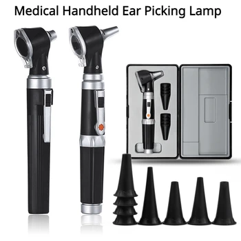 Медицинска ушна кюртирам, лесен инструмент за ковыряния ушите, отоскоп, ендоскоп, дръжка, лъжица, led фенерче, препарат за почистване на ушите, восък за уши