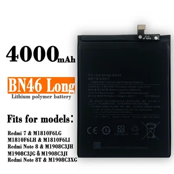 FD03140361 Взаимозаменяеми Батерия BN46 За Xiaomi Redmi Note8 Note 8T Redmi 7 Redmi7 Истински Телефон BN46 LONG Battery 4000 mah