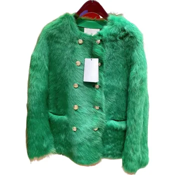 Топла зимна мода елегантно палто за възрастните хора ropa de invierno para mujer луксозно палто за дрехи