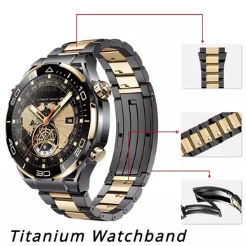 22 мм Титан Каишка за HUAWEI WATCH GT4 46 мм, Каишка за часовник Huawei Watch 4 4Pro Аксесоари за Часовници Гривна с Предавателна