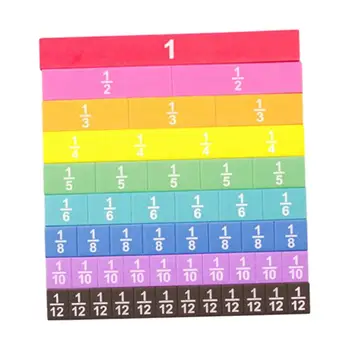 51x Разноцветни кубчета с бр Математически манипулации Математически материали за Обучение подпори за деца Лесно и забавно да Научите еквивалентност дроби